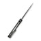 WEKNIFE Sine Wave Flipper Knife Polished Gray & Satin Titanium Handle (3.98" Polished Gray Bohler M390 Blade) WE23069B - 3