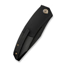 WEKNIFE Sine Wave Mystery Box Flipper Knife Black Titanium Handle (3.98" Black Stonewashed Bohler M390 Blade) WE23069B-1 MB, With One Free Mystery WE Or CIVIVI Model - We Knife