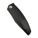WEKNIFE Sine Wave Mystery Box Flipper Knife Black Titanium Handle (3.98" Black Stonewashed Bohler M390 Blade) WE23069B-1 MB, With One Free Mystery WE Or CIVIVI Model - We Knife