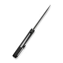 WEKNIFE Sine Wave Mystery Box Flipper Knife Black Titanium Handle (3.98" Black Stonewashed Bohler M390 Blade) WE23069B-1 MB, With One Free Mystery WE Or CIVIVI Model - We Knife