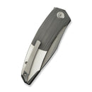 WEKNIFE Sine Wave Mystery Box Flipper Knife Gray Hand Rubbed & Satin Titanium Handle (3.98" Stonewashed M390 Blade) WE23069B-2 MB, With One Free Mystery WE Or CIVIVI Model - We Knife