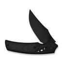 WEKNIFE Skynix Flipper & Thumb Stud Knife Black Titanium Handle With Marble Carbon Fiber Inlay (3.7" Black Stonewashed Bohler M390 Blade) WE24087 - 1