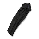 WEKNIFE Skynix Flipper & Thumb Stud Knife Black Titanium Handle With Marble Carbon Fiber Inlay (3.7" Black Stonewashed Bohler M390 Blade) WE24087 - 1