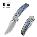 WEKNIFE Skynix Flipper & Thumb Stud Knife Gray Titanium Handle With Flamed Titanium Inlay (3.7" Stonewashed Bohler M390 Blade, Satin Flat) WE24087 - 2