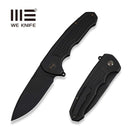 WEKNIFE Starlash Flipper Knife Black Titanium Handle (3.97" Black Stonewashed Bohler M390 Blade) WE23011C - 1