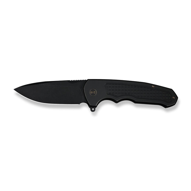 WEKNIFE Starlash Flipper Knife Black Titanium Handle (3.97" Black Stonewashed Bohler M390 Blade) WE23011C - 1