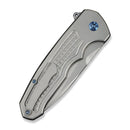 WEKNIFE Starlash Flipper Knife Gray Titanium Handle (3.97" Stonewashed Bohler M390 Blade) WE23011C - 2