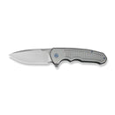 WEKNIFE Starlash Flipper Knife Gray Titanium Handle (3.97" Stonewashed Bohler M390 Blade) WE23011C - 2