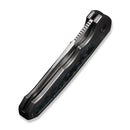 WEKNIFE Starlash Flipper Knife Polished Bead Blasted Titanium Handle With Arctic Storm FatCarbon Fiber Inlay (3.97" Hand Rubbed Satin Bohler M390 Blade) WE23011D - 2