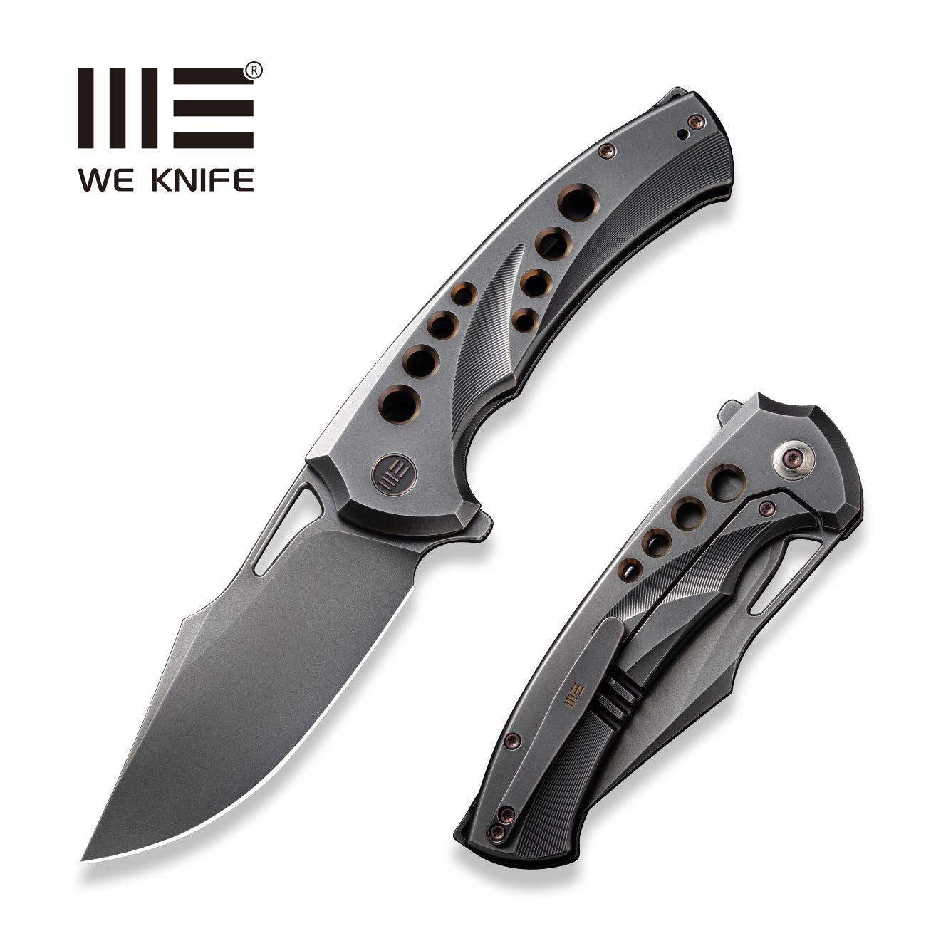 WEKNIFE Swiftfin Flipper & Thumb Hole Knife Titanium Handle 20CV