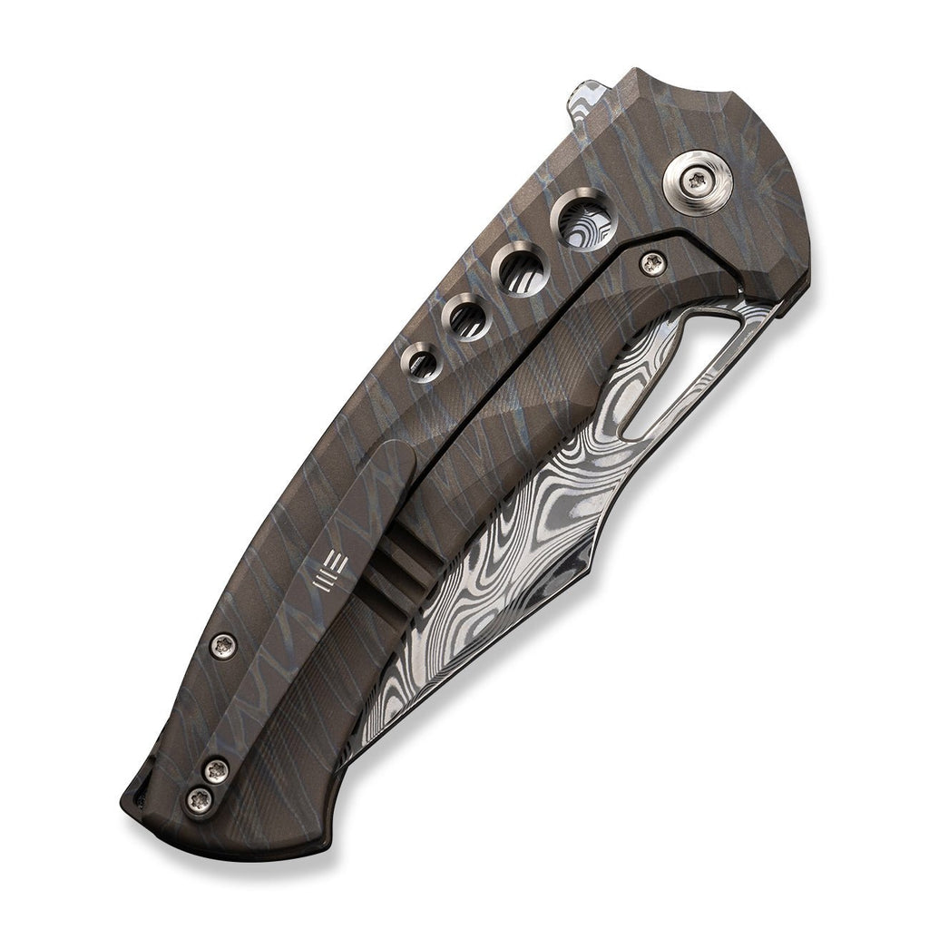 WEKNIFE Swiftfin Flipper & Thumb Hole Knife Titanium Handle