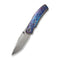WEKNIFE Swordfin Front Flipper & Thumb Stud Knife Flamed Titanium Handle Gray Titanium Liner (3.28" Silver Bead Blasted CPM 20CV Blade) WE23067-1