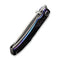 WEKNIFE Swordfin Front Flipper & Thumb Stud Knife Flamed Titanium Handle Gray Titanium Liner (3.28" Silver Bead Blasted CPM 20CV Blade) WE23067-1