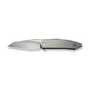 WEKNIFE Tally Flipper Knife Polished Bead Blasted Titanium Handle (3.91" Hand Rubbed Satin Bohler M390 Blade) WE23090-2 - We Knife