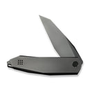 WEKNIFE Tally Flipper Knife Polished Gray Titanium Handle (3.91" Polished Gray Bohler M390 Blade) WE23090-3 - We Knife