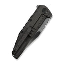 WEKNIFE Temper Flipper Knife Charcoal Gray Titanium Handle (3.93" Polished Gray Bohler M390 Blade) WE25079-2 - We Knife