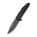 WEKNIFE Temper Flipper Knife Charcoal Gray Titanium Handle (3.93" Polished Gray Bohler M390 Blade) WE25079-2 - We Knife