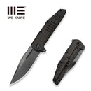 WEKNIFE Temper Flipper Knife Charcoal Gray Titanium Handle (3.93" Polished Gray Bohler M390 Blade) WE25079-2 - We Knife