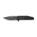 WEKNIFE Temper Flipper Knife Charcoal Gray Titanium Handle (3.93" Polished Gray Bohler M390 Blade) WE25079-2 - We Knife