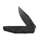 WEKNIFE Temper Flipper Knife Charcoal Gray Titanium Handle (3.93" Polished Gray Bohler M390 Blade) WE25079-2 - We Knife