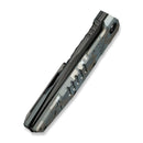 WEKNIFE Temper Flipper Knife Pixel Pattern Titanium Handle (3.93" Dark Gray Stonewashed Bohler M390 Blade) WE25079-3 - We Knife