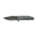 WEKNIFE Temper Flipper Knife Pixel Pattern Titanium Handle (3.93" Dark Gray Stonewashed Bohler M390 Blade) WE25079-3 - We Knife