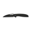 WEKNIFE Tiercel Flipper & Thumb Hole Knife Black Titanium Handle (3.24" Black Stonewashed CPM MagnaCut Blade) WE26021-1 - We Knife