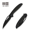 WEKNIFE Tiercel Flipper & Thumb Hole Knife Black Titanium Handle (3.24" Black Stonewashed CPM MagnaCut Blade) WE26021-1 - We Knife