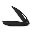 WEKNIFE Tiercel Flipper & Thumb Hole Knife Black Titanium Handle (3.24" Black Stonewashed CPM MagnaCut Blade) WE26021-1 - We Knife