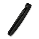 WEKNIFE Tiercel Flipper & Thumb Hole Knife Black Titanium Handle (3.24" Black Stonewashed CPM MagnaCut Blade) WE26021-1 - We Knife
