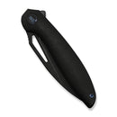 WEKNIFE Tiercel Flipper & Thumb Hole Knife Black Titanium Handle (3.24" Black Stonewashed CPM MagnaCut Blade) WE26021-1 - We Knife