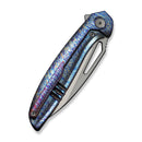 WEKNIFE Tiercel Flipper & Thumb Hole Knife Flamed Titanium Handle (3.24" Satin Finished CPM MagnaCut Blade) WE26021-4 - We Knife