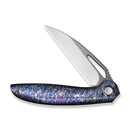 WEKNIFE Tiercel Flipper & Thumb Hole Knife Flamed Titanium Handle (3.24" Satin Finished CPM MagnaCut Blade) WE26021-4 - We Knife