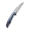 WEKNIFE Tiercel Flipper & Thumb Hole Knife Flamed Titanium Handle (3.24" Satin Finished CPM MagnaCut Blade) WE26021-4 - We Knife