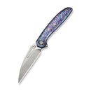 WEKNIFE Tiercel Flipper & Thumb Hole Knife Flamed Titanium Handle (3.24" Satin Finished CPM MagnaCut Blade) WE26021-4 - We Knife