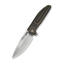 WEKNIFE Tracks Flipper Knife Bronze Titanium Handle (3.88" Hand Rubbed Satin Bohler M390 Blade) WE23059-2 - We Knife