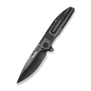 WEKNIFE Tracks Flipper Knife Polished Gray Titanium Handle (3.88" Polished Gray Bohler M390 Blade) WE23059-1 - We Knife