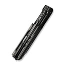 WEKNIFE Tracks Flipper Knife Polished Gray Titanium Handle (3.88" Polished Gray Bohler M390 Blade) WE23059-1 - We Knife