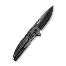 WEKNIFE Tracks Flipper Knife Polished Gray Titanium Handle (3.88" Polished Gray Bohler M390 Blade) WE23059-1 - We Knife