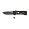 WEKNIFE Tyro Superlock Knife Black / Golden Titanium Handle (2.91" Hakkapella Damasteel Blade) WE24001 - DS1, With An Extra Pivot Screw