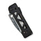 WEKNIFE Tyro Superlock Knife Black / Golden Titanium Handle (2.91" Hakkapella Damasteel Blade) WE24001 - DS1, With An Extra Pivot Screw