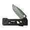 WEKNIFE Tyro Superlock Knife Black / Golden Titanium Handle (2.91" Hakkapella Damasteel Blade) WE24001 - DS1, With An Extra Pivot Screw