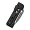WEKNIFE Tyro Superlock Knife Black / Golden Titanium Handle (2.91" Hakkapella Damasteel Blade) WE24001 - DS1, With An Extra Pivot Screw