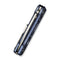 WEKNIFE Tyro Superlock Knife Blue Titanium Handle (2.91" Stonewashed CPM 20CV Blade) WE24001 - 4, With An Extra Pivot Screw