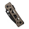 WEKNIFE Tyro Superlock Knife Bronze Titanium Handle (2.91" Black Stonewashed CPM 20CV Blade) WE24001 - 3, With An Extra Pivot Screw