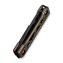 WEKNIFE Tyro Superlock Knife Bronze Titanium Handle (2.91" Black Stonewashed CPM 20CV Blade) WE24001 - 3, With An Extra Pivot Screw