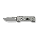 WEKNIFE Tyro Superlock Knife Gray Titanium Handle (2.91" Stonewashed CPM 20CV Blade) WE24001 - 2, With An Extra Pivot Screw
