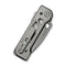 WEKNIFE Tyro Superlock Knife Gray Titanium Handle (2.91" Stonewashed CPM 20CV Blade) WE24001 - 2, With An Extra Pivot Screw