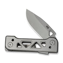 WEKNIFE Tyro Superlock Knife Gray Titanium Handle (2.91" Stonewashed CPM 20CV Blade) WE24001 - 2, With An Extra Pivot Screw