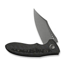 WEKNIFE VARG Flipper Knife Tiger Stripe Pattern Flamed Titanium Handle With Rose Carbon Fiber Inlay (2.96" Gray Stonewashed CPM MagnaCut Blade) WE25074-3 - We Knife